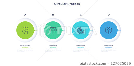 Modern Business Illustration Infographic Template Modern Business Illustration Infographic Template 127025059