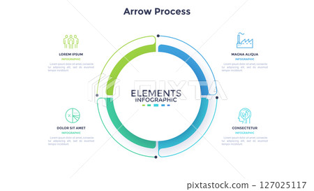 Modern Business Illustration Infographic Template Modern Business Illustration Infographic Template 127025117
