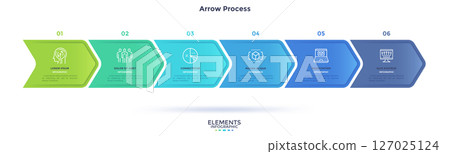 Modern Business Illustration Infographic Template 127025124