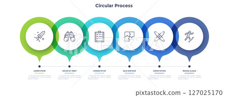 Modern Business Illustration Infographic Template 127025170