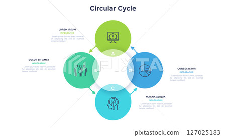 Modern Business Illustration Infographic Template Modern Business Illustration Infographic Template 127025183