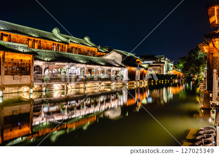 Wuzhen Night View Illumination Wuzhen Night View Illumination 127025349