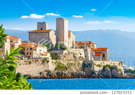 Historic center of Antibes, French Riviera, Provence, France. Historic center of Antibes, French Riviera, Provence, France. 127025351