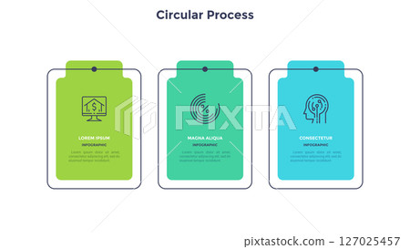Modern Business Illustration Infographic Template 127025457