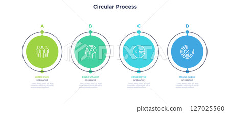 Modern Business Illustration Infographic Template 127025560