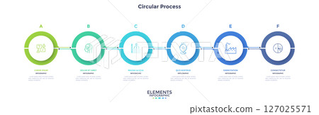 Modern Business Illustration Infographic Template Modern Business Illustration Infographic Template 127025571