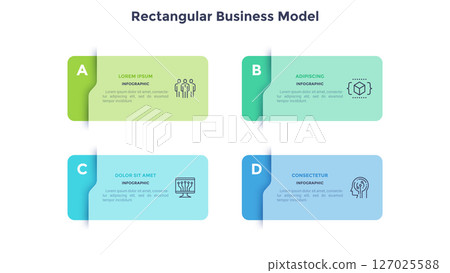 Modern Business Illustration Infographic Template 127025588