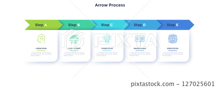Modern Business Illustration Infographic Template Modern Business Illustration Infographic Template 127025601