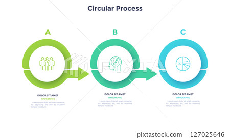 Modern Business Illustration Infographic Template Modern Business Illustration Infographic Template 127025646