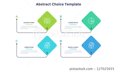 Modern Business Illustration Infographic Template 127025655