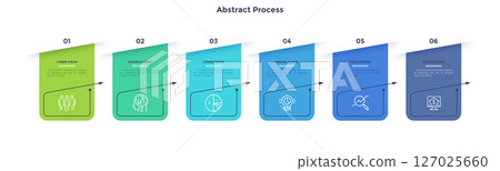 Modern Business Illustration Infographic Template Modern Business Illustration Infographic Template 127025660