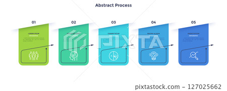 Modern Business Illustration Infographic Template Modern Business Illustration Infographic Template 127025662