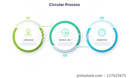 Modern Business Illustration Infographic Template Modern Business Illustration Infographic Template 127025675