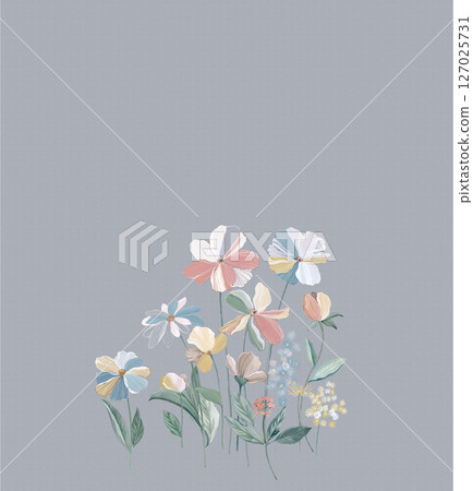 Delicate Floral Pattern Collection for Creative Crafts 127025731