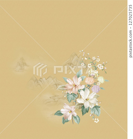Delicate Floral Pattern Collection for Creative Crafts 127025735
