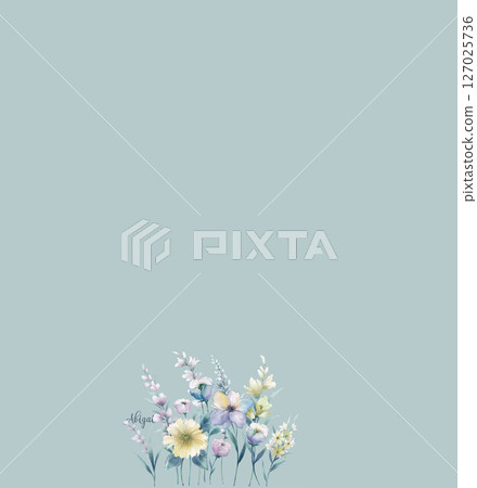 Delicate Floral Pattern Collection for Creative Crafts 127025736