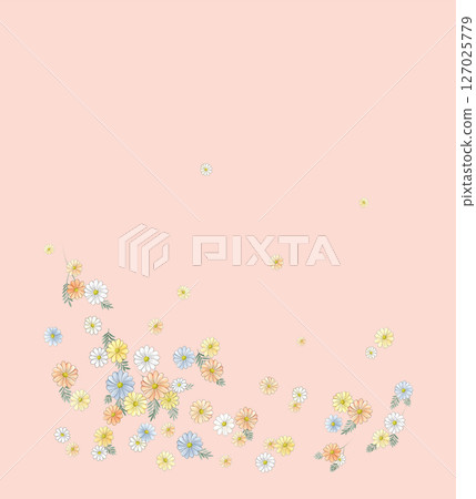 Delicate Floral Pattern Collection for Creative Crafts 127025779