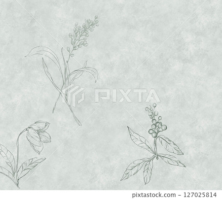 Charming Botanical Design Assortment for Stationery 127025814