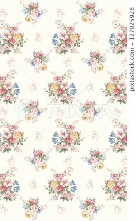 Whimsical Flower Motif Series for Aesthetic Projects 127025928