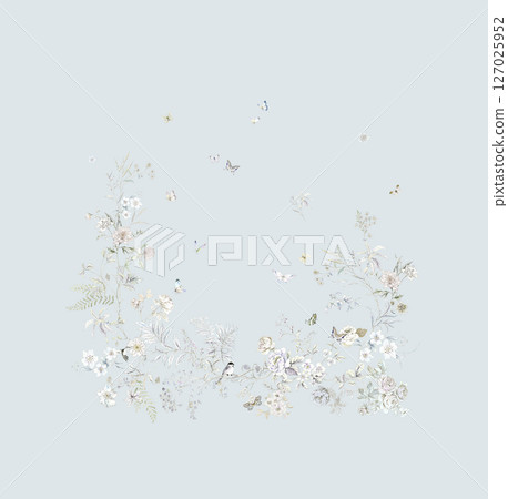 Whimsical Flower Motif Series for Aesthetic Projects Whimsical Flower Motif Series for Aesthetic Projects 127025952