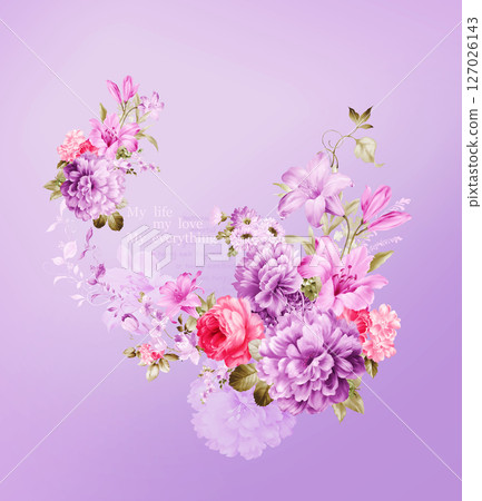 Artistic Botanical Print Set for Creative Design 127026143