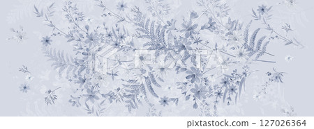 Stylish Flower Pattern Series for Creative Spaces 127026364