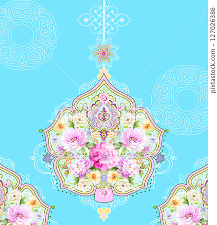 Stylish Flower Pattern Series for Creative Spaces Stylish Flower Pattern Series for Creative Spaces 127026386
