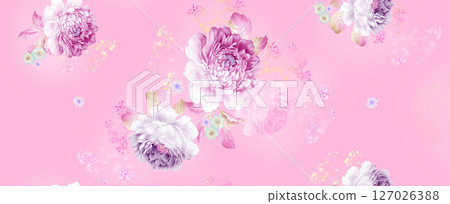 Stylish Flower Pattern Series for Creative Spaces 127026388