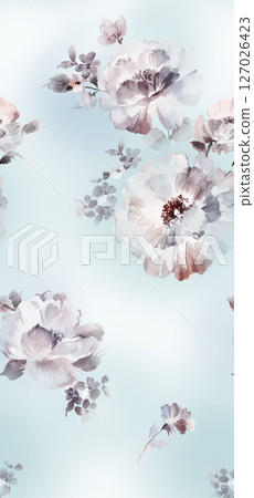 Stylish Flower Pattern Series for Creative Spaces 127026423
