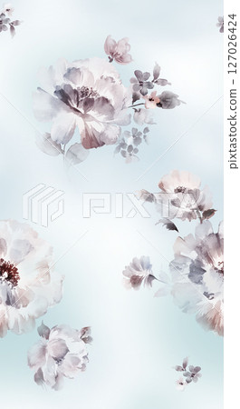 Stylish Flower Pattern Series for Creative Spaces 127026424