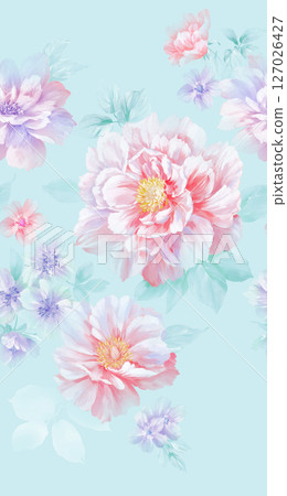 Stylish Flower Pattern Series for Creative Spaces 127026427