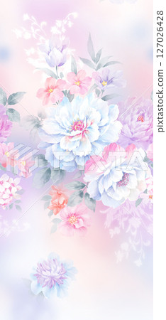 Stylish Flower Pattern Series for Creative Spaces 127026428