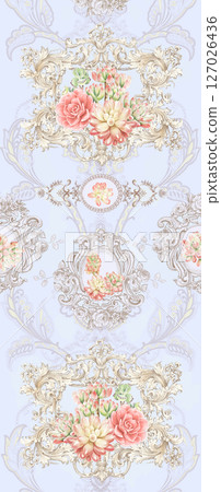 Stylish Flower Pattern Series for Creative Spaces 127026436
