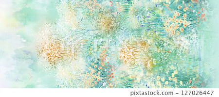 Serene Botanical Pattern Collection for Calming Decor 127026447