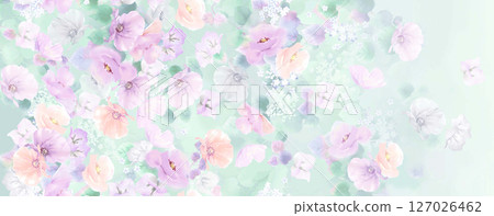 Serene Botanical Pattern Collection for Calming Decor 127026462