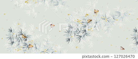 Serene Botanical Pattern Collection for Calming Decor 127026470