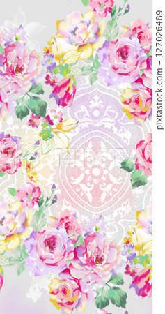 Serene Botanical Pattern Collection for Calming Decor 127026489