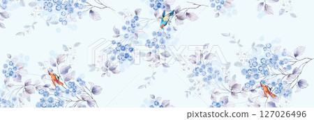 Serene Botanical Pattern Collection for Calming Decor Serene Botanical Pattern Collection for Calming Decor 127026496