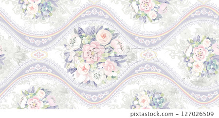 Serene Botanical Pattern Collection for Calming Decor 127026509