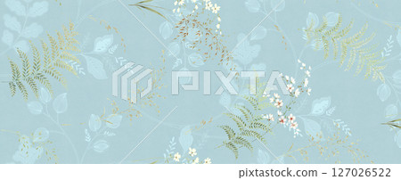 Serene Botanical Pattern Collection for Calming Decor 127026522