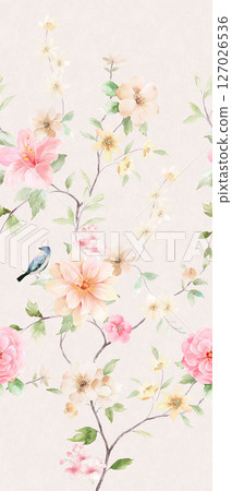 Serene Botanical Pattern Collection for Calming Decor 127026536
