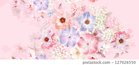 Serene Botanical Pattern Collection for Calming Decor Serene Botanical Pattern Collection for Calming Decor 127026550