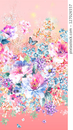 Serene Botanical Pattern Collection for Calming Decor 127026557