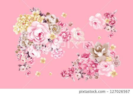 Serene Botanical Pattern Collection for Calming Decor 127026567