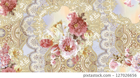 Lovely Flower Pattern Assortment for Creative Aesthetics Lovely Flower Pattern Assortment for Creative Aesthetics 127026656