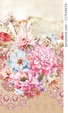 Lovely Flower Pattern Assortment for Creative Aesthetics 127026659