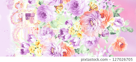 Lovely Flower Pattern Assortment for Creative Aesthetics 127026705