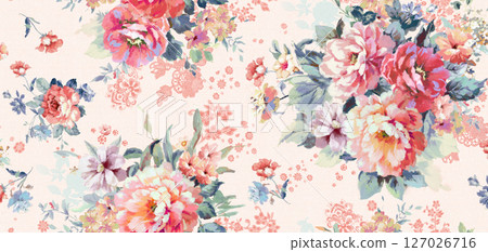Lovely Flower Pattern Assortment for Creative Aesthetics 127026716