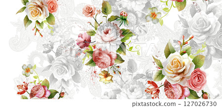 Lovely Flower Pattern Assortment for Creative Aesthetics 127026730