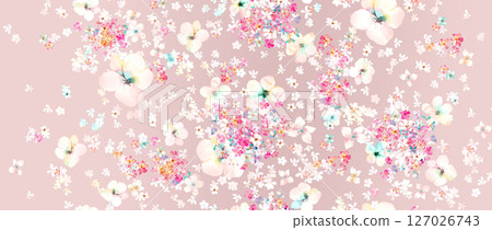 Lovely Flower Pattern Assortment for Creative Aesthetics 127026743